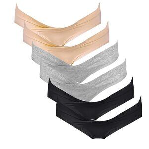 NEW 6-Pack of Portal Maternity Underwear Cross-Over Bikini No Pressure Size 2XL